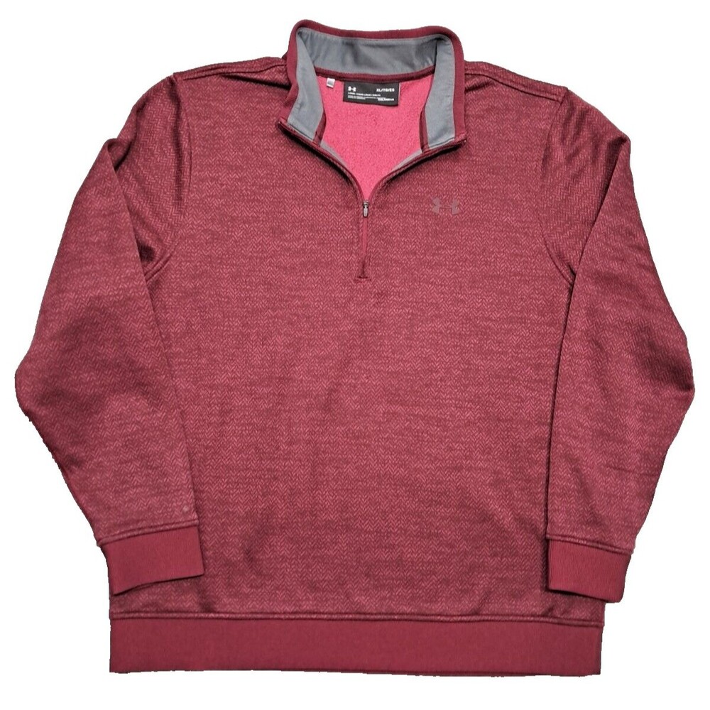 Under Armour Pullover Mens Sz XL Sweater 1/4 Zip Storm Coldgear Long Sleeve